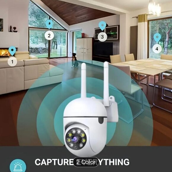 1080P Surveillance Camera, Dual Band, PTZ Auto Tracking, Motion Detection, Wifi - Picture 2 of 9